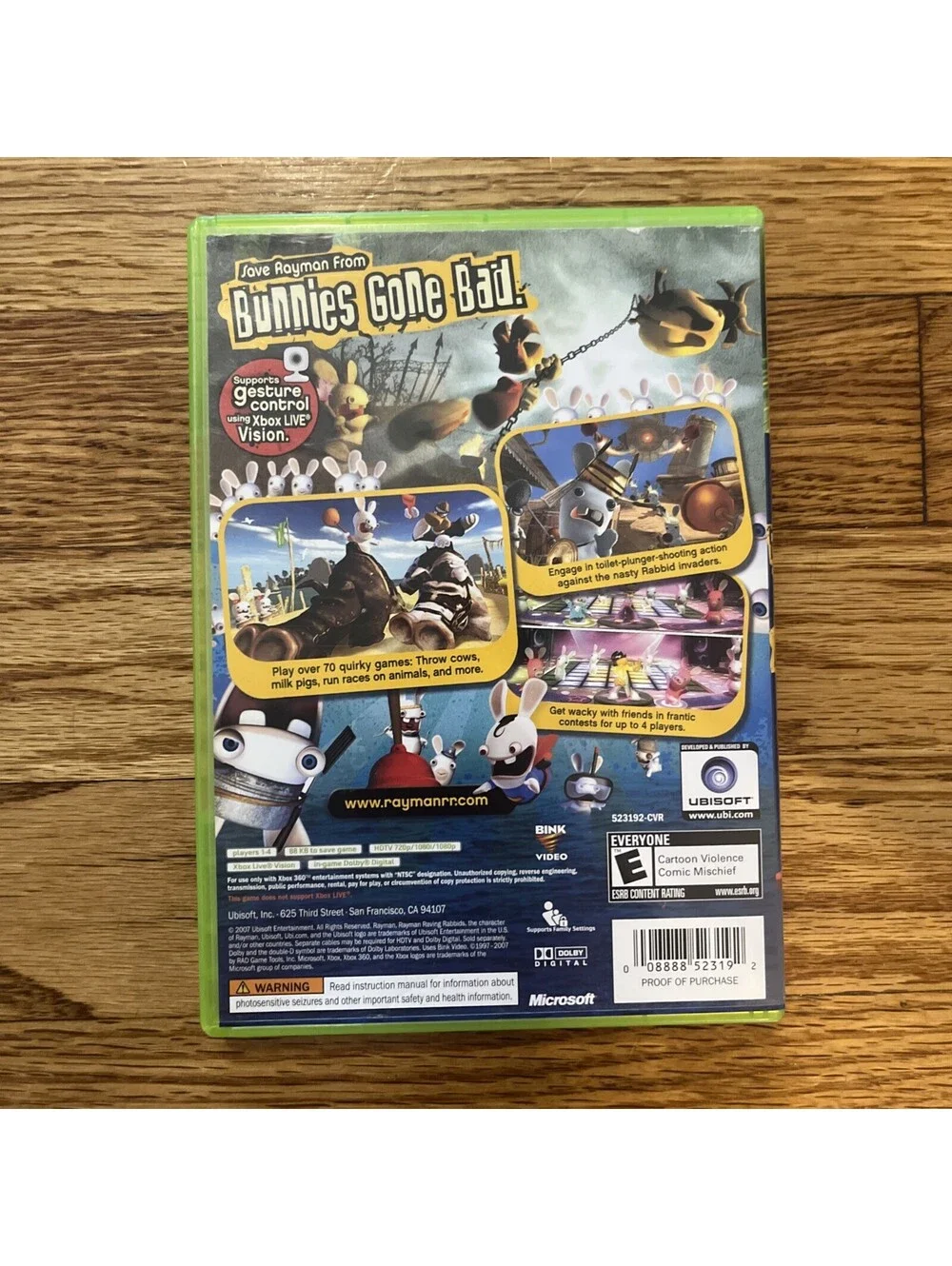 Rayman Raving Rabbids Xbox 360 - Complete